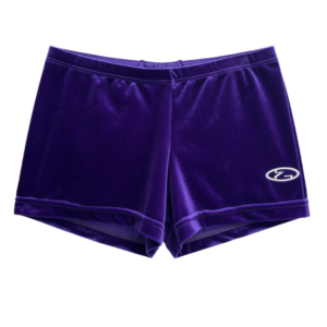 Purple Velour Shorts - Personalisation Available