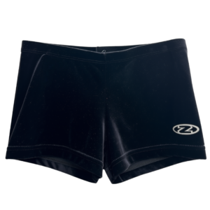 Black Velour Shorts- Personalisation available