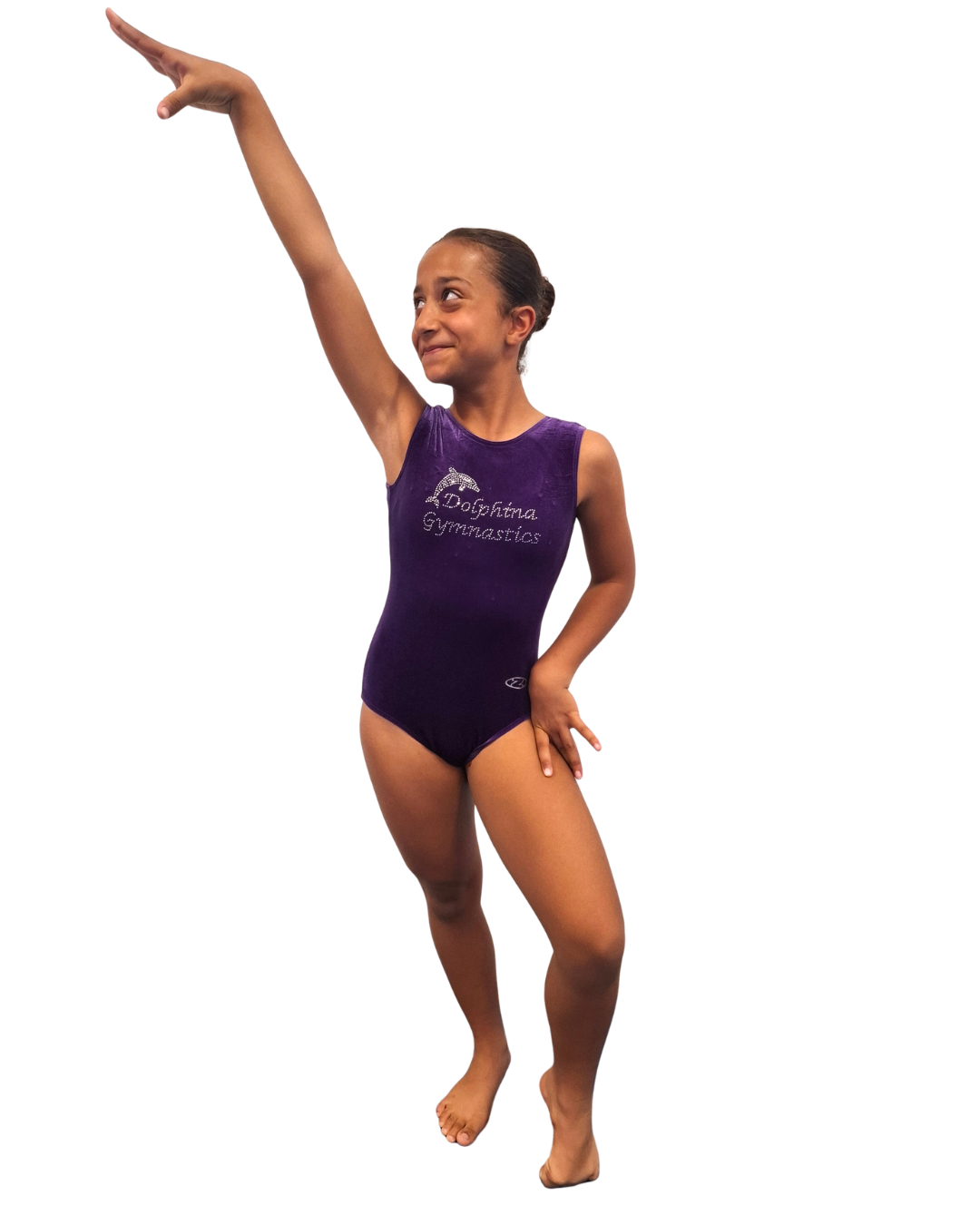 Short Sleeved Velour Leotard